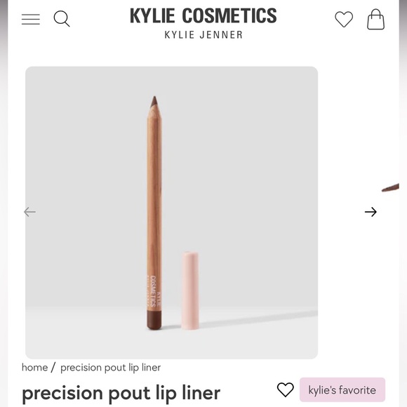 Kylie Cosmetics Precision Pout Lip Liner - Cocoa 627 Deep Brown - Picture 1 of 6
